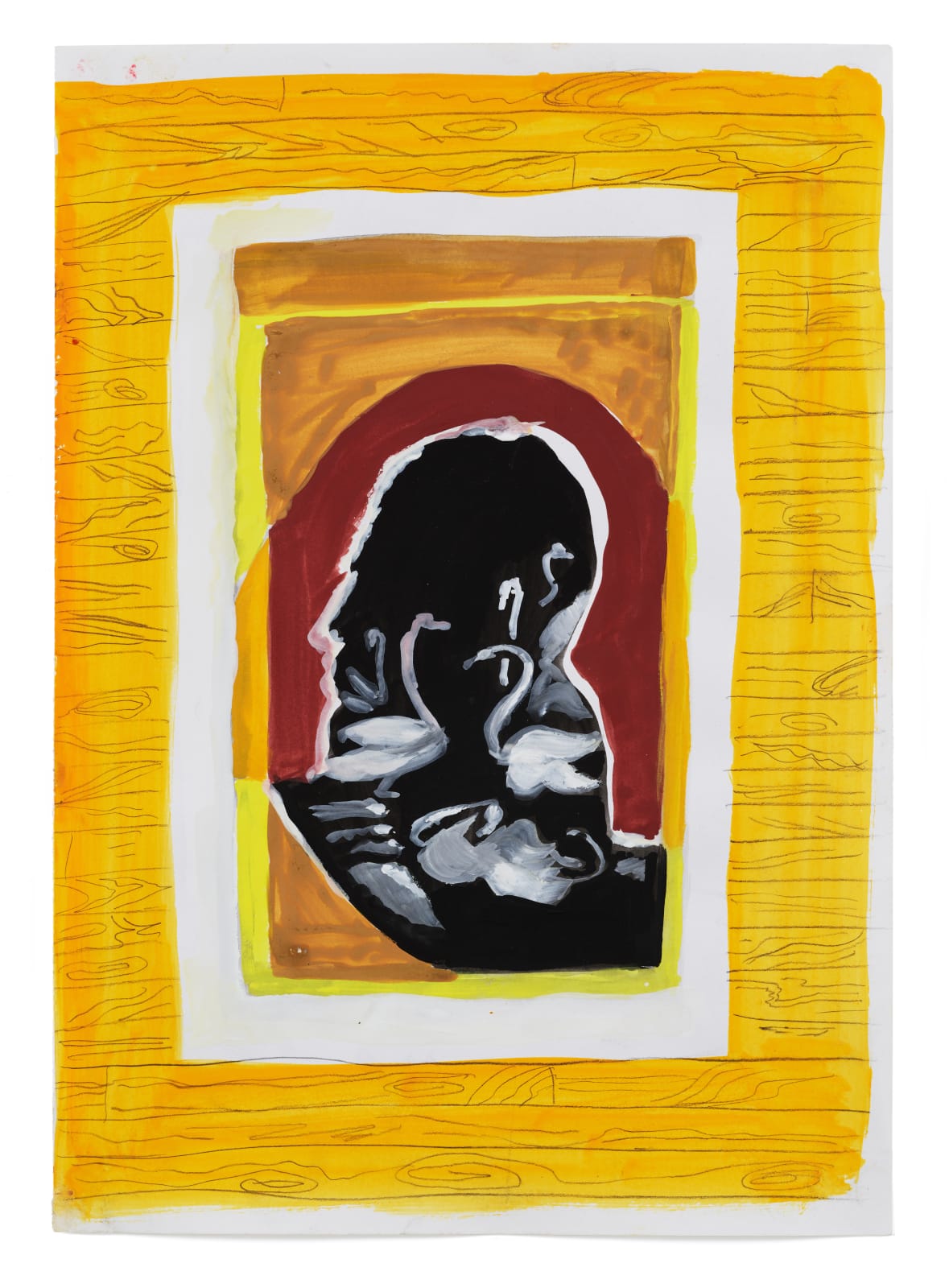 Allison Katz, Swans (Ruthless), 2010