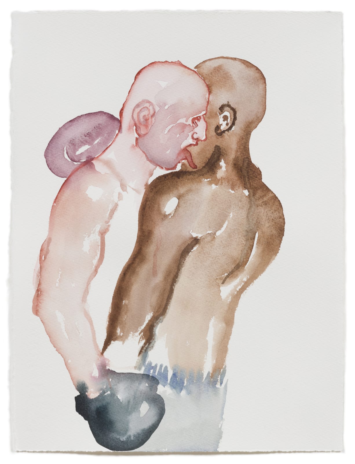 Sanya Kantarovsky, Tyson Fury licking the blood off Deontey Wilder (from memory), 2020
