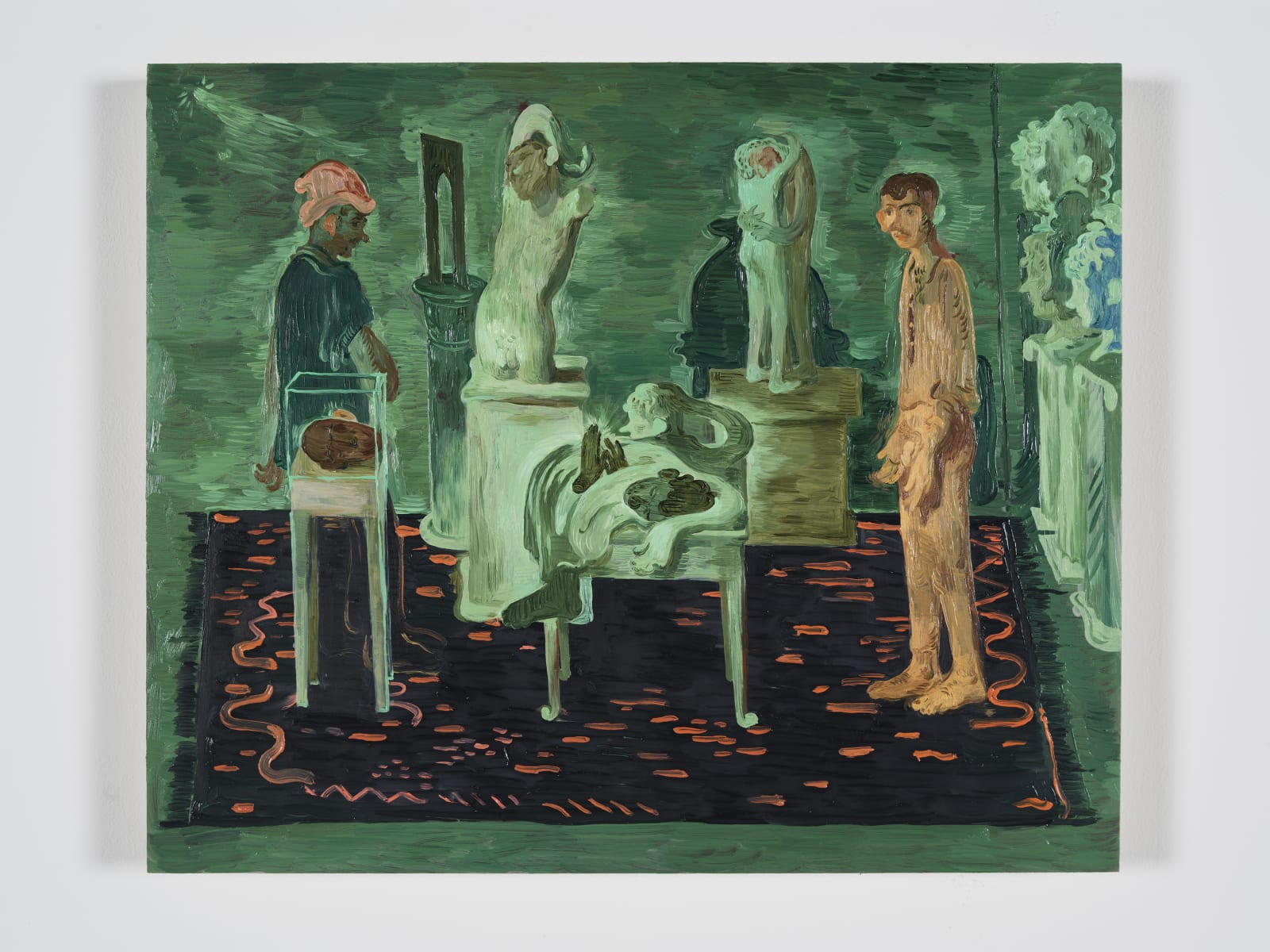 Salman Toor, Art Room, 2020