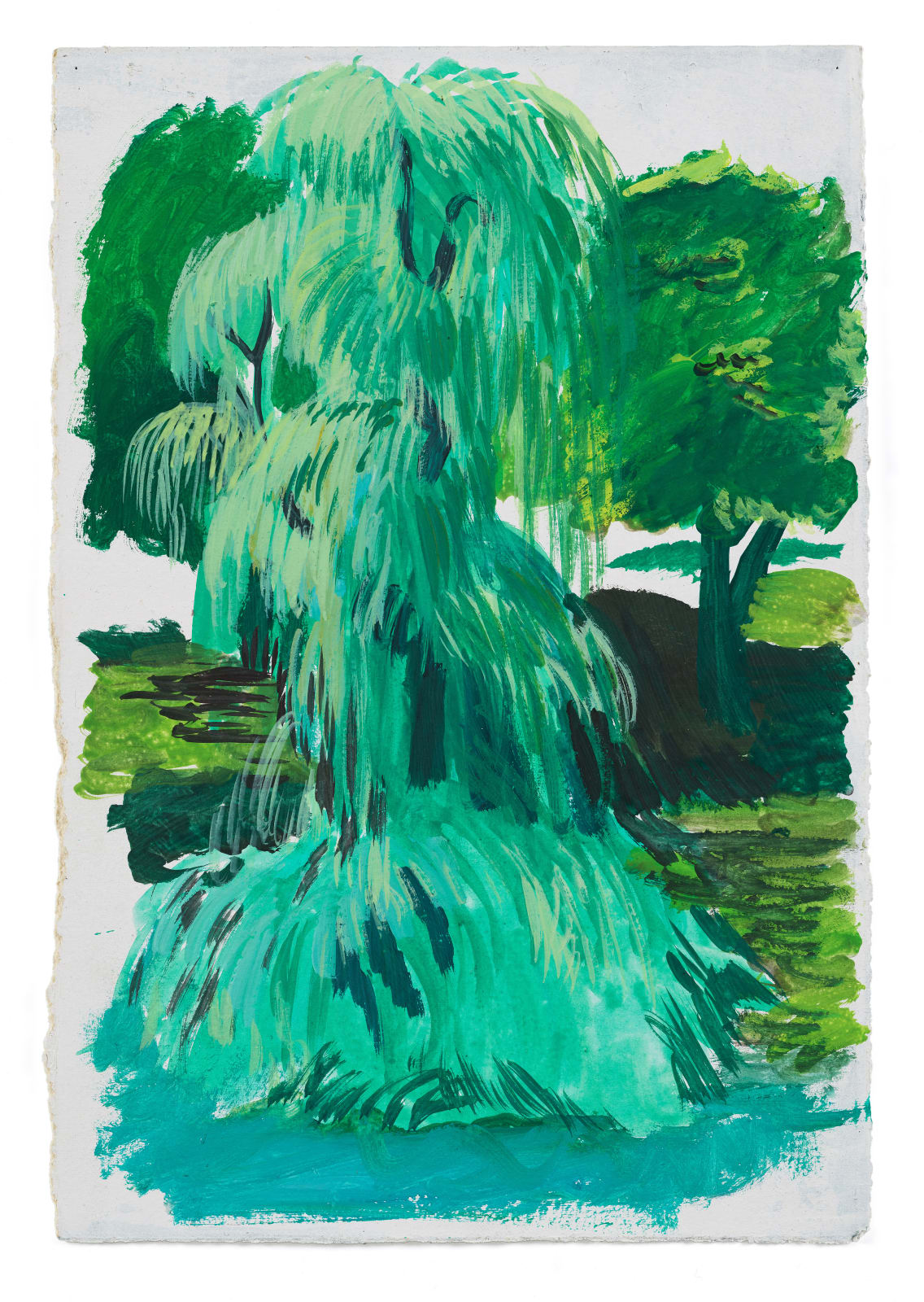 Allison Katz, Weeping Willow, Central Park, 2007