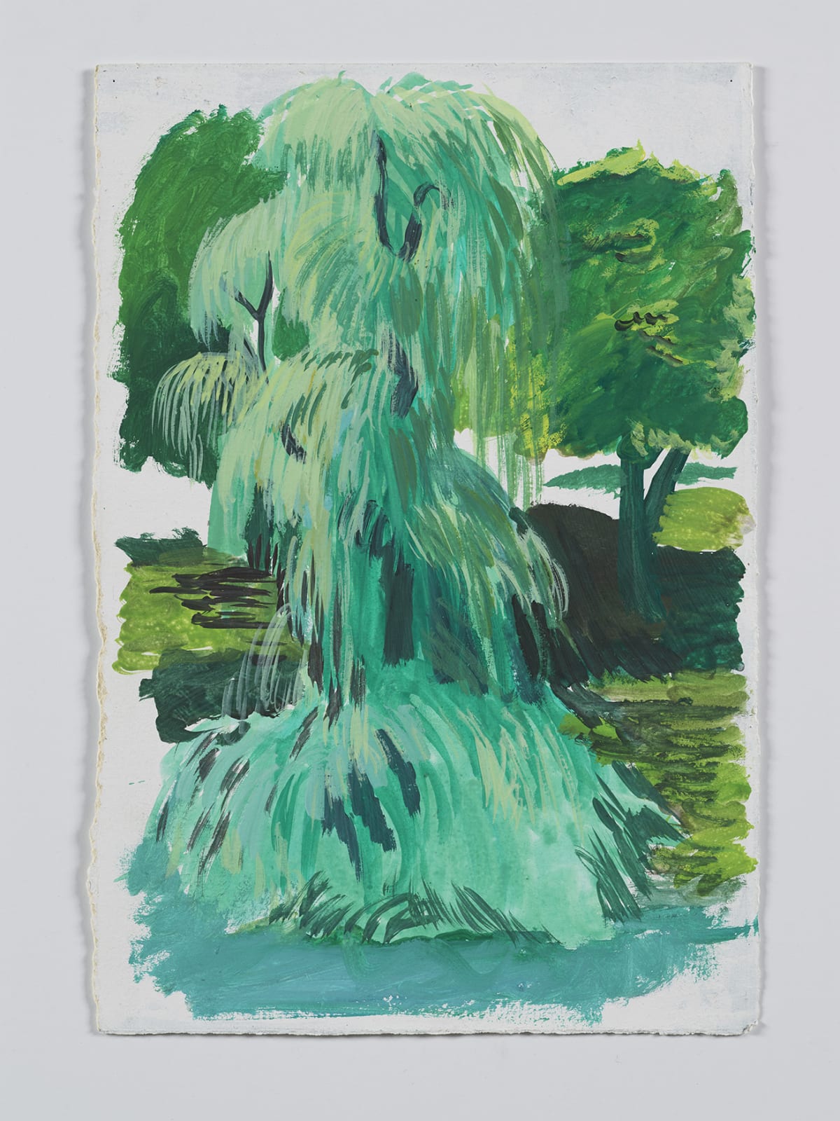 Allison Katz, Weeping Willow, Central Park, 2007