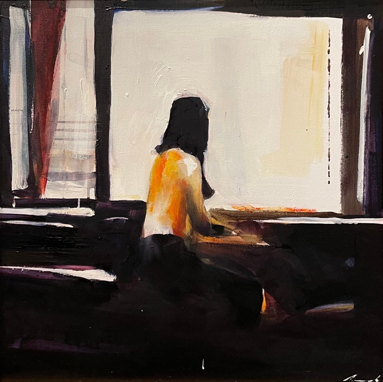 ADAM GROSOWSKY, KRISTEN AND WINDOW, 2023