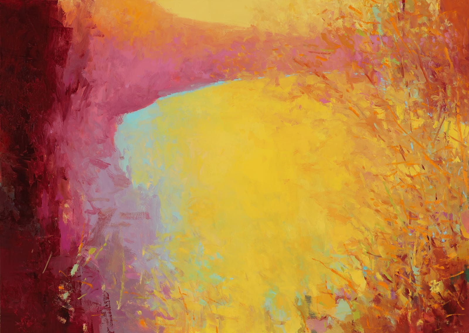 SCOTT GELLATLY, WETLAND IN YELLOW, 2023