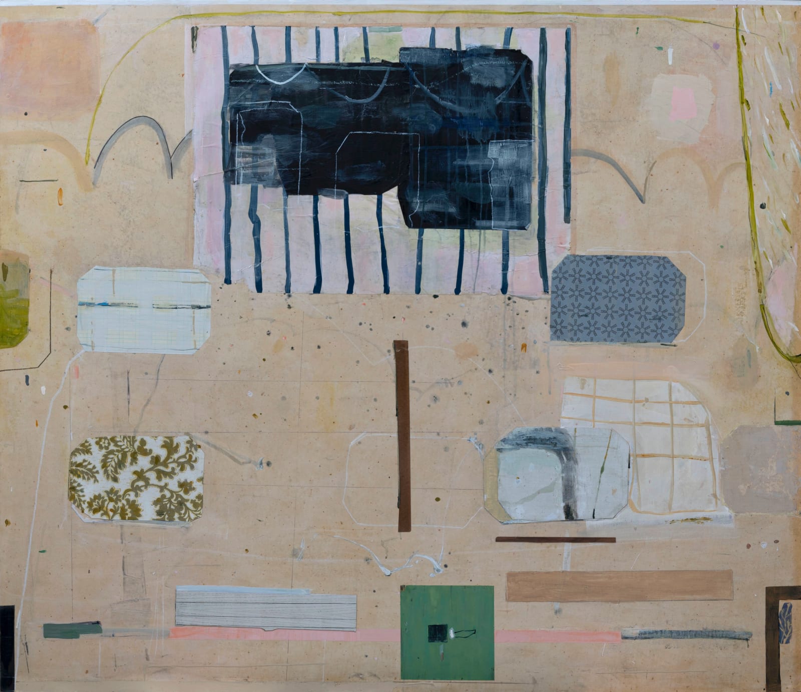 MARYANN PULS, Shapes on Pink Background, 2023