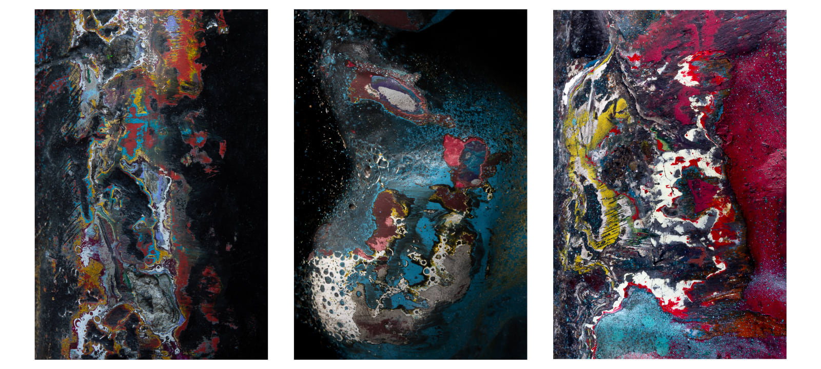 HELÉNA DUPRE THOMPSON, ONE EIGHTY COMPULSION 21, 16, and 6 (triptych), 2019