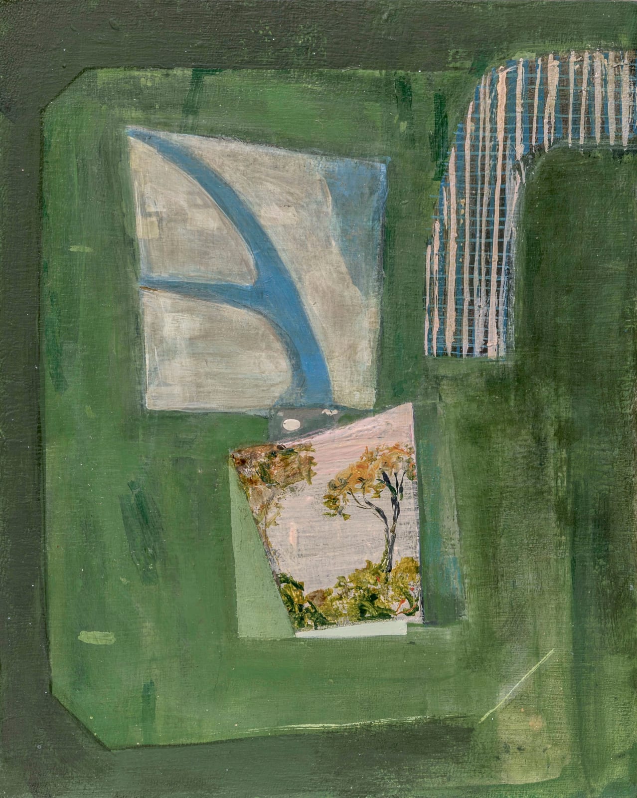 MARYANN PULS, Tree on Pink Shape, 2023