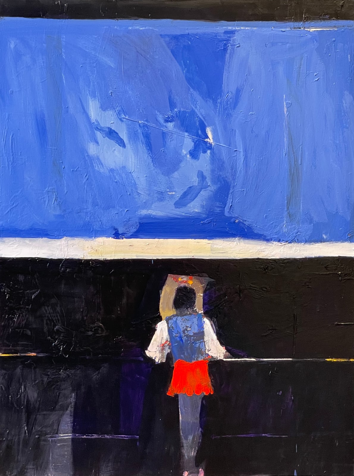 ADAM GROSOWSKY, CHILD AT THE AQUARIUM, 2023