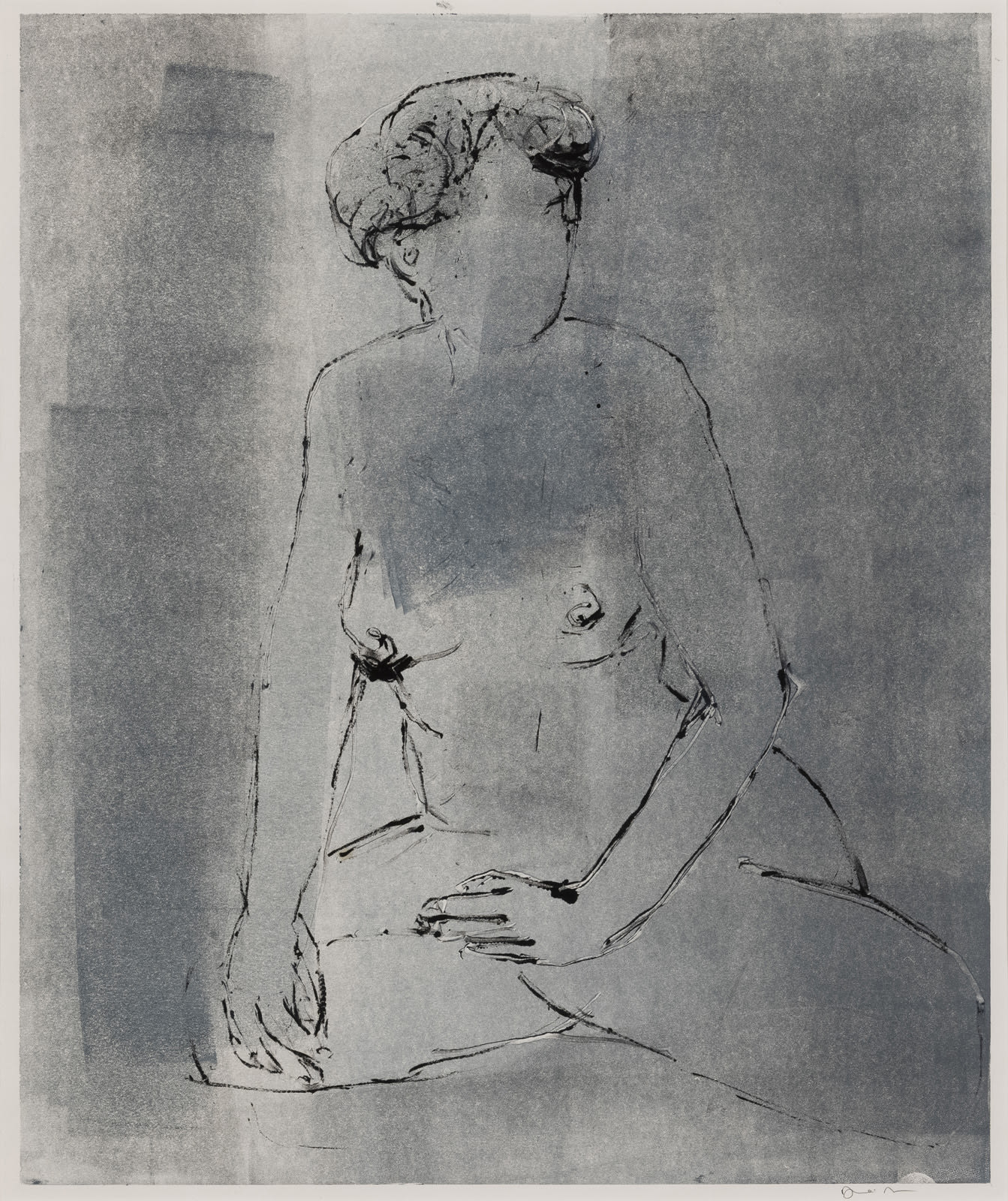 ANNIE MEYER, SITTING NUDE #2, 2021