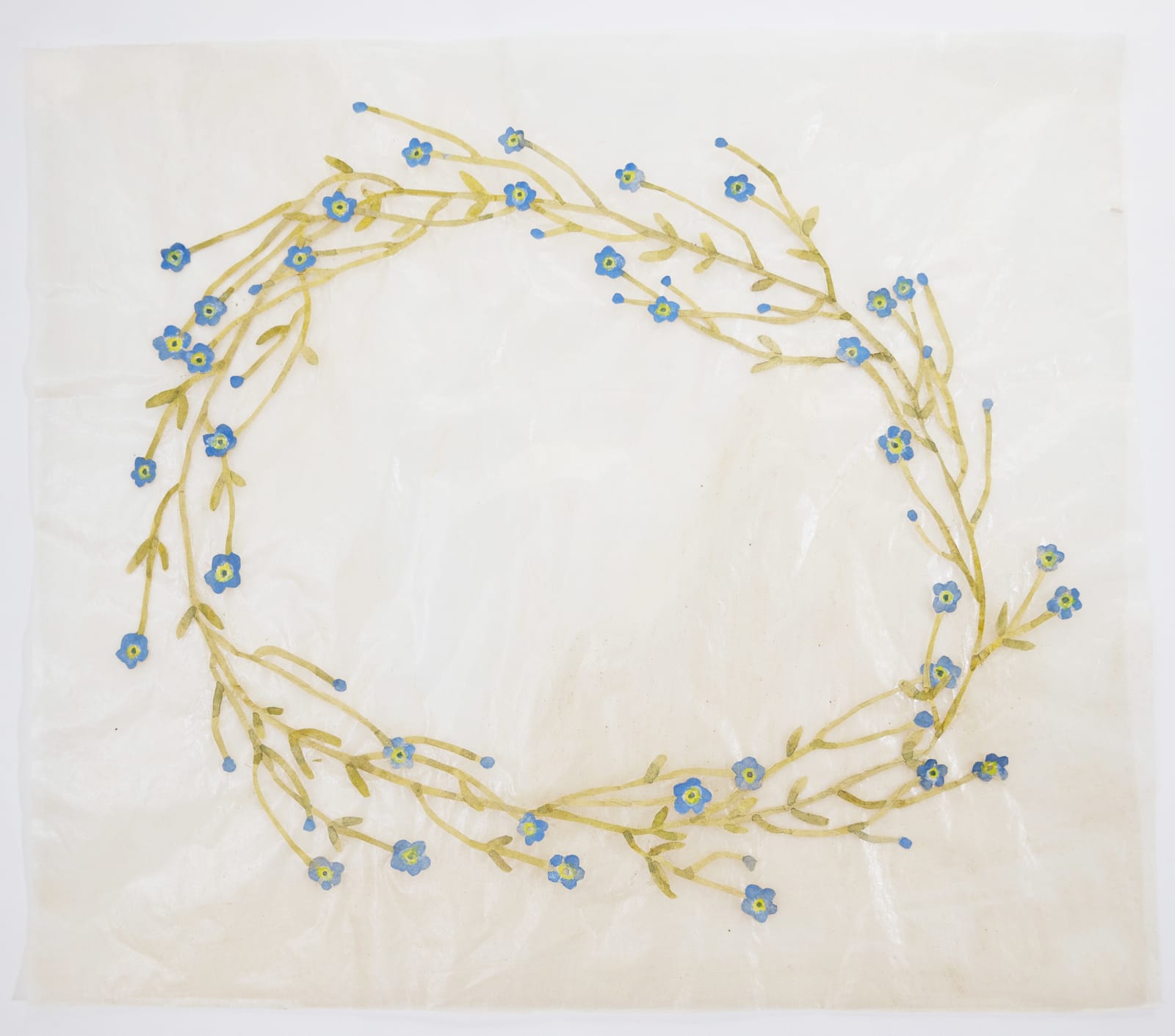 Fumi Imamura, Wreath of forget-me-not (忘れな草の花輪), 2024