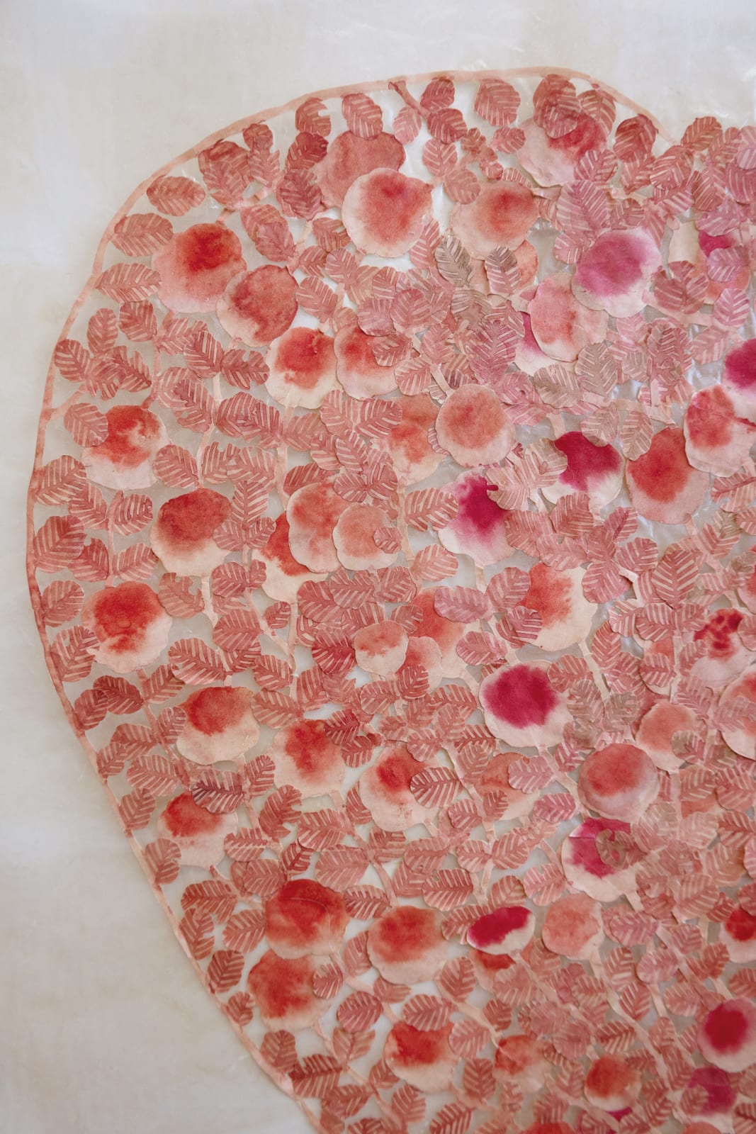 Fumi Imamura, Two Flowers (Two Roses, Heart Shape), 2024