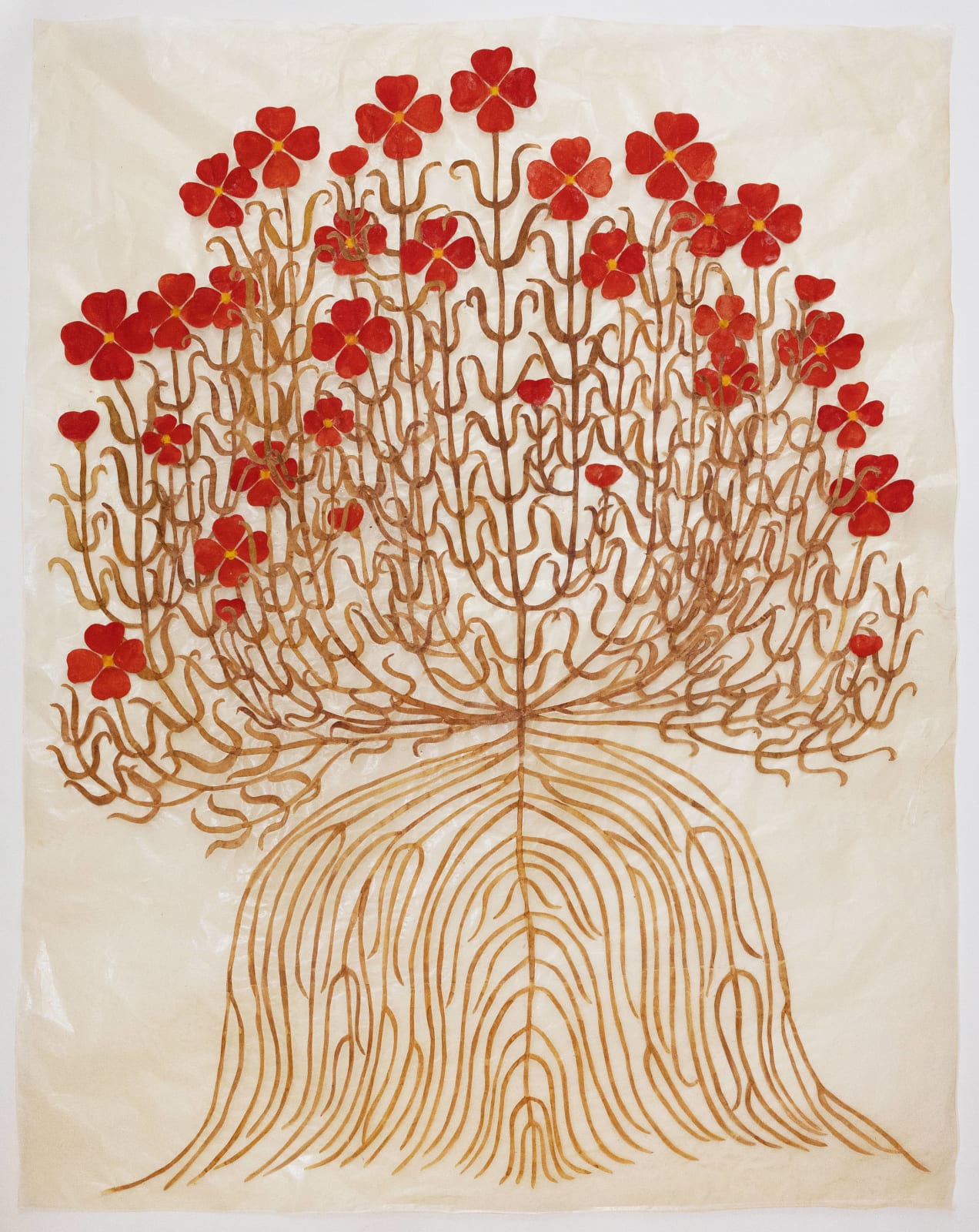 Fumi Imamura, One flower (red flower) (花ひとつ(赤い花), 2025