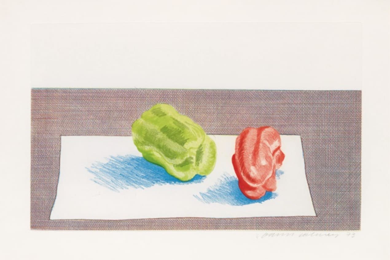 David Hockney, Two Peppers, 1973