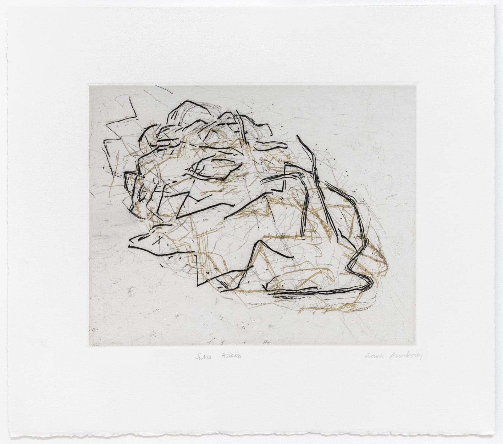 Frank Auerbach, Julia Asleep, 2001