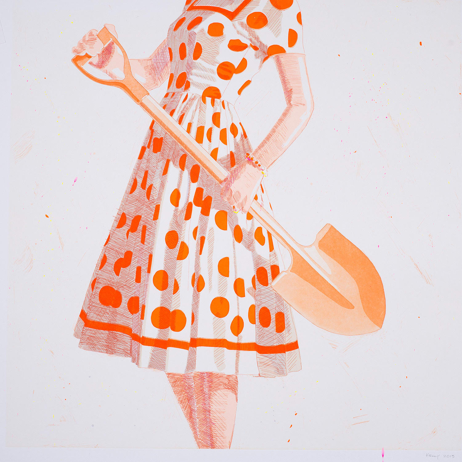 Kelly Reemtsen, Ground Breaking, Orange, 2015