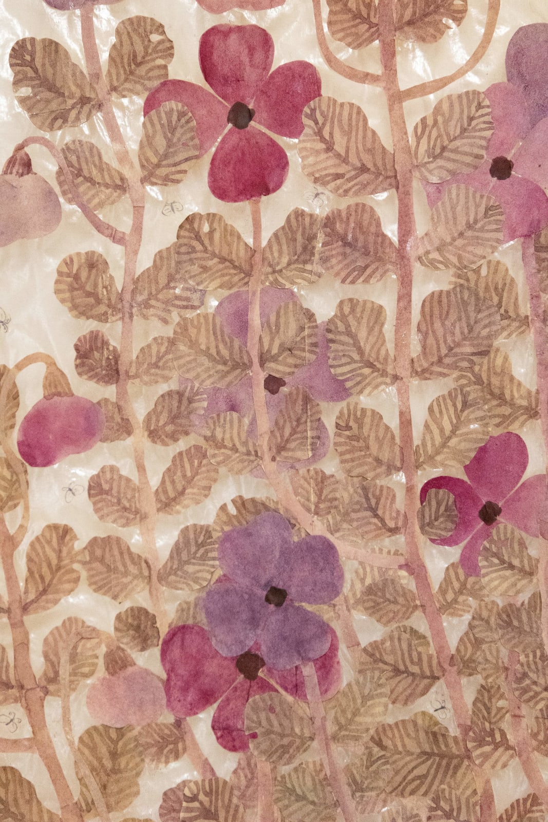 Fumi Imamura, Two purple flowers, fruiting (むらさきの花ふた つ、結実), 2025