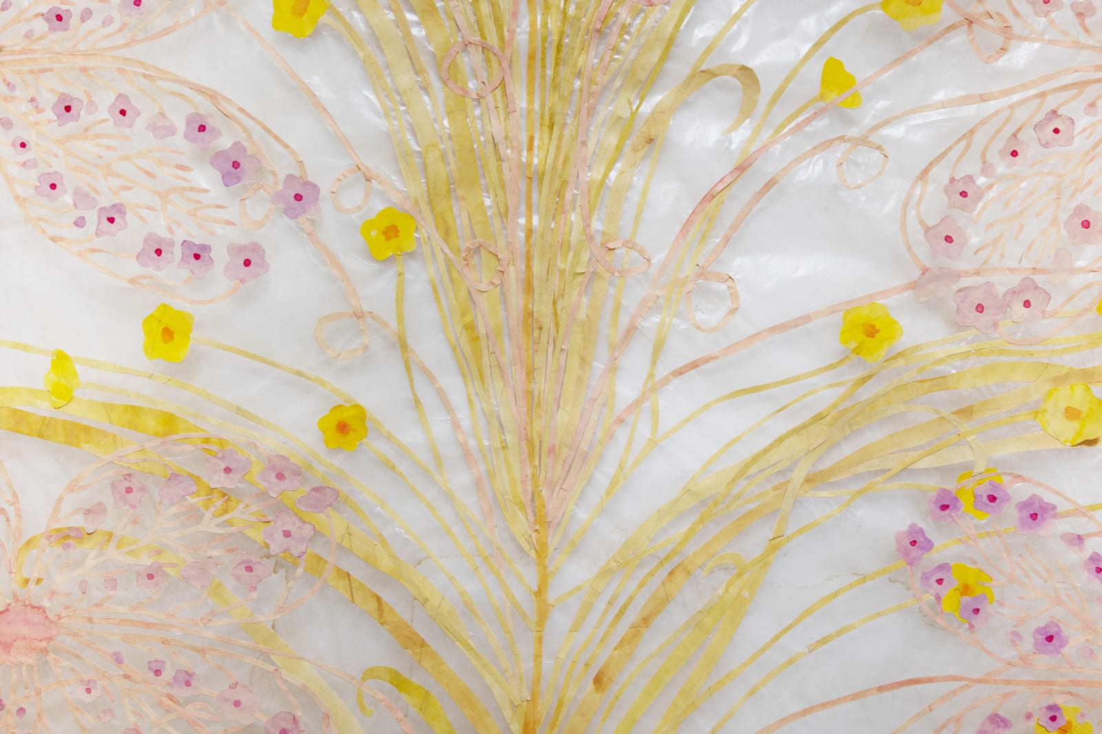 Fumi Imamura, Yellow Narcissus and Purple Flowers Halo, 2023