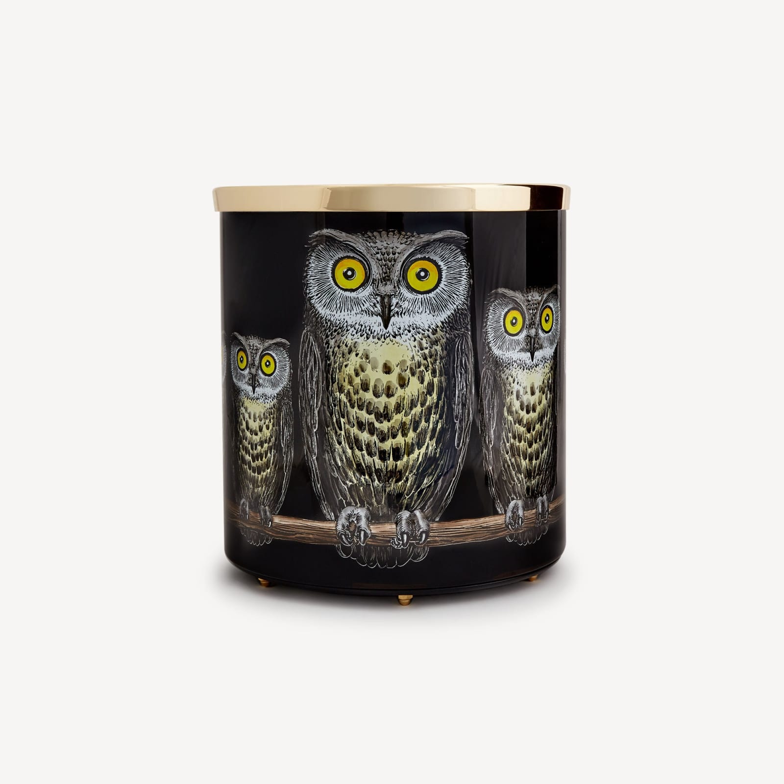 Fornasetti, Paper basket Civette, 1950s re-edition