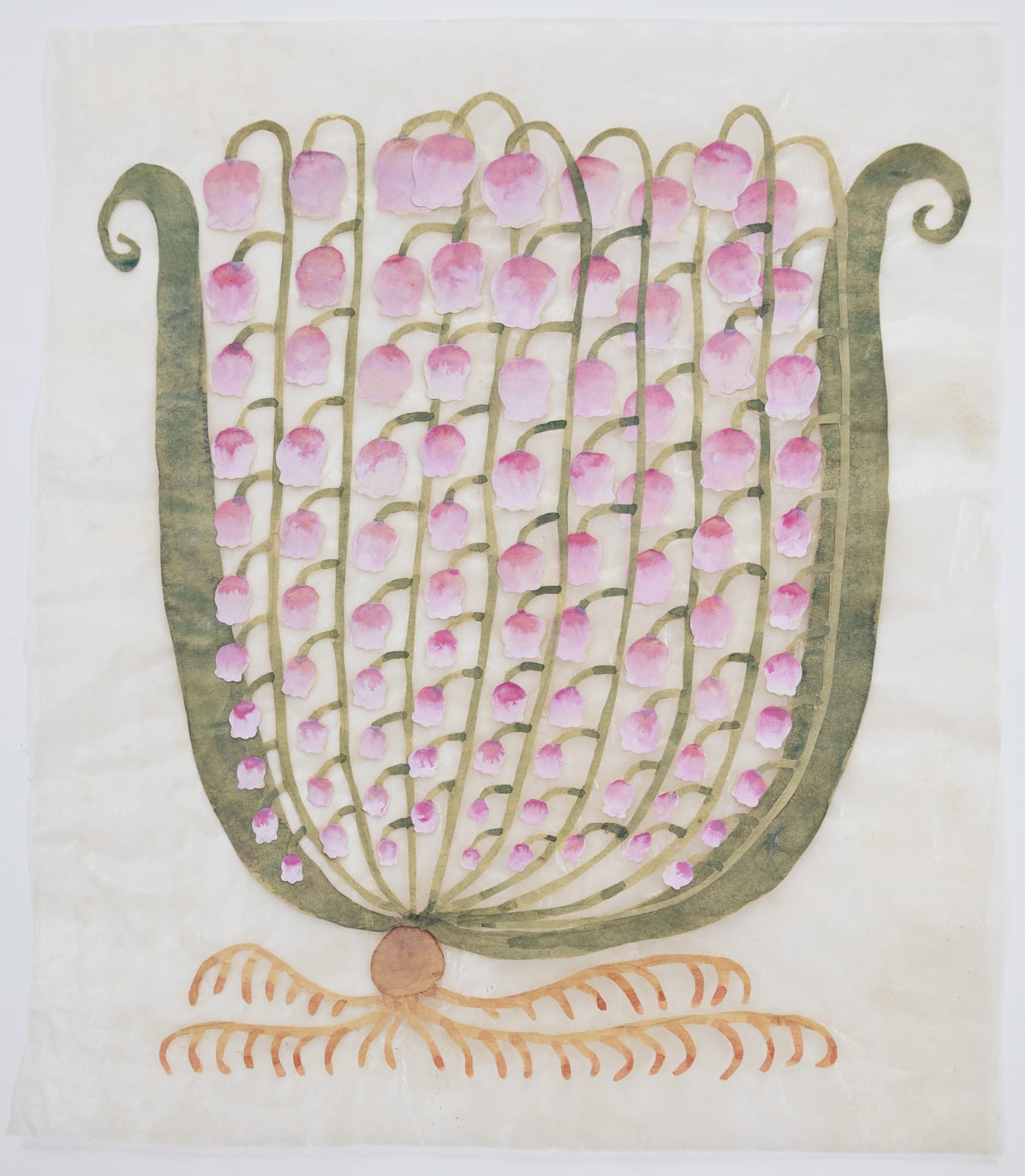 Fumi Imamura, One flower (pink lily of the valley) (花ひとつ (もも色の すずらん), 2024