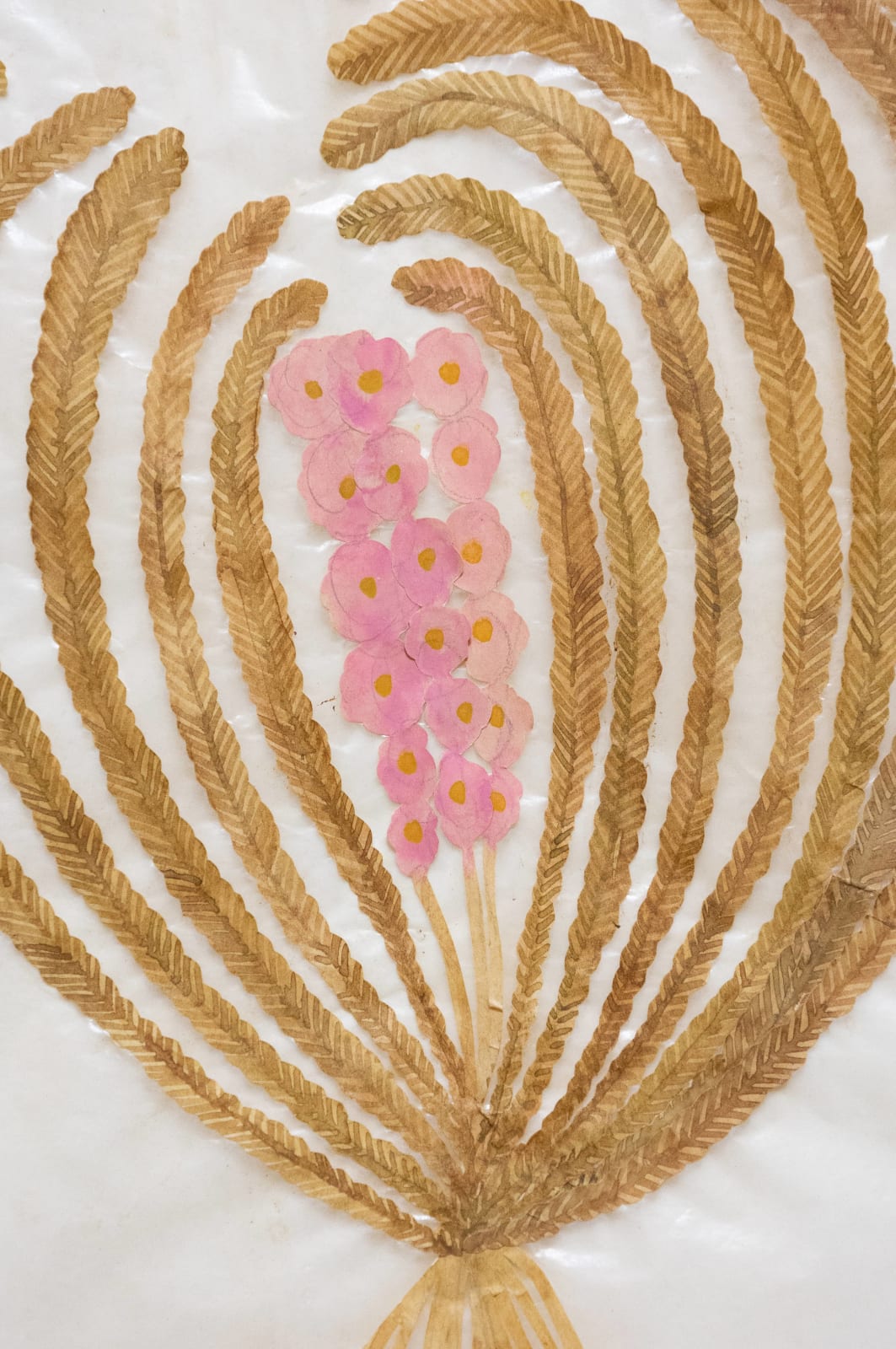 Fumi Imamura, One wrapped flower (pink flower) (包まれた花ひとつ (ももいろの花), 2025
