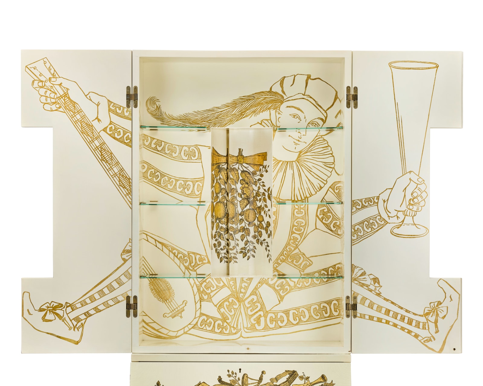 Fornasetti, Trumeau Panoplie, 1950s