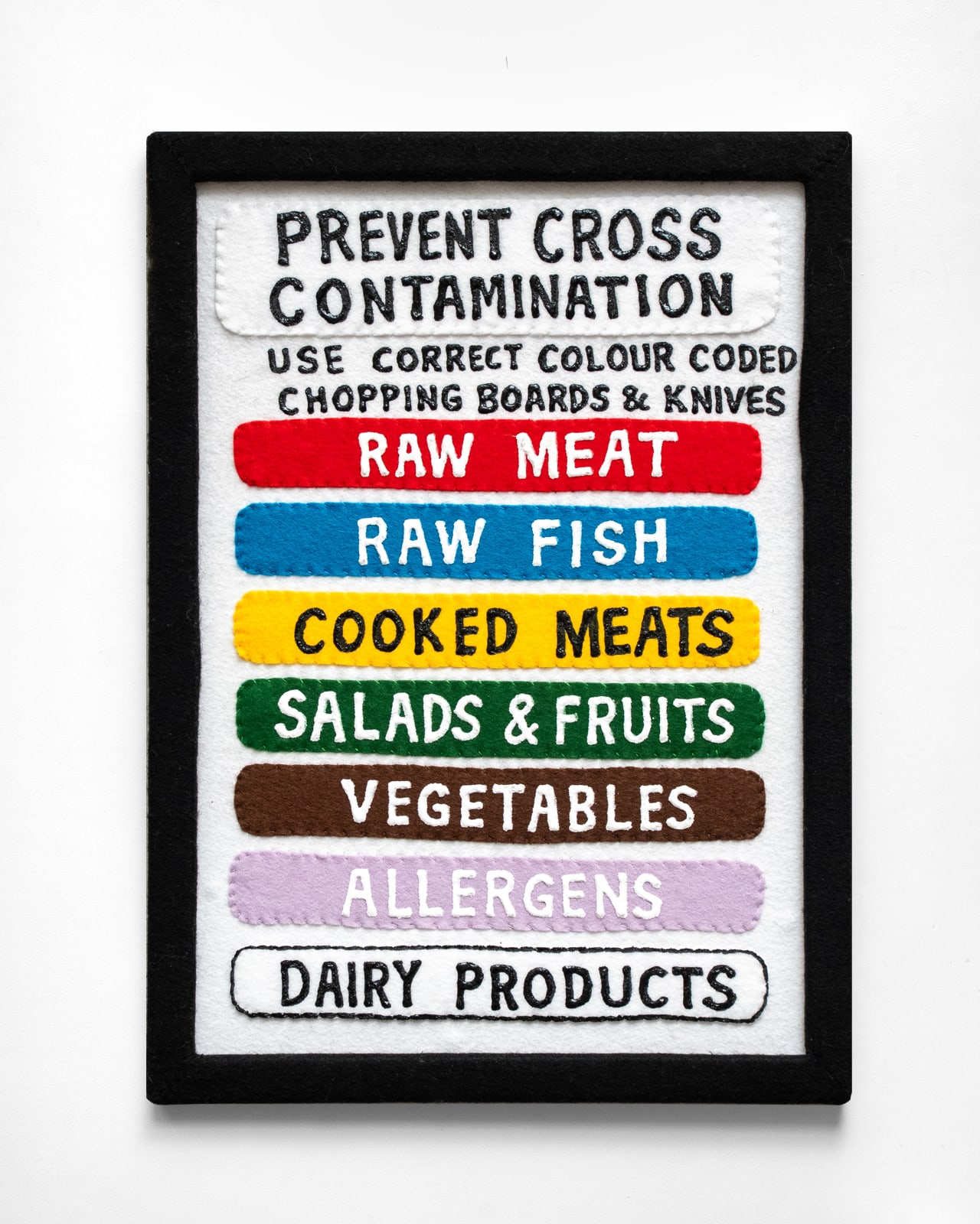 Lucy Sparrow, Prevent Cross Contamination, 2025