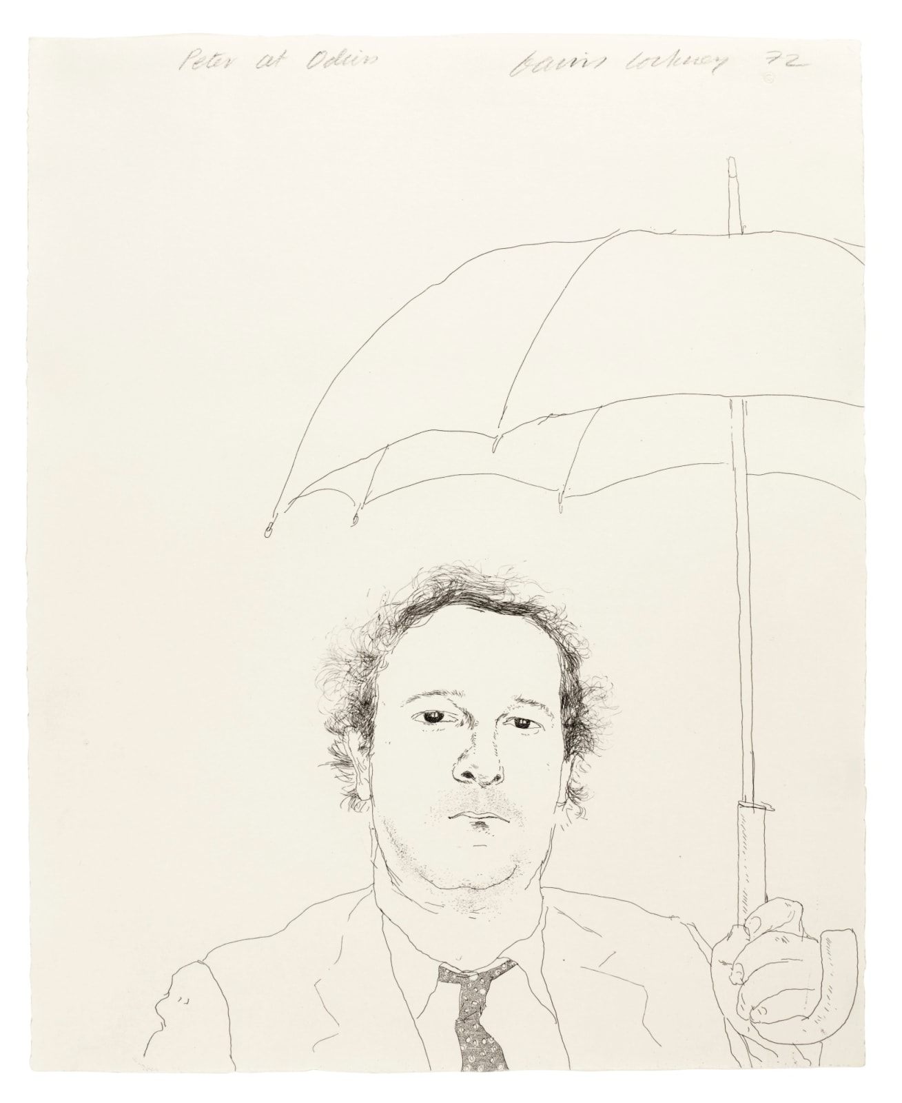 David Hockney, The Restaurateur, 1972