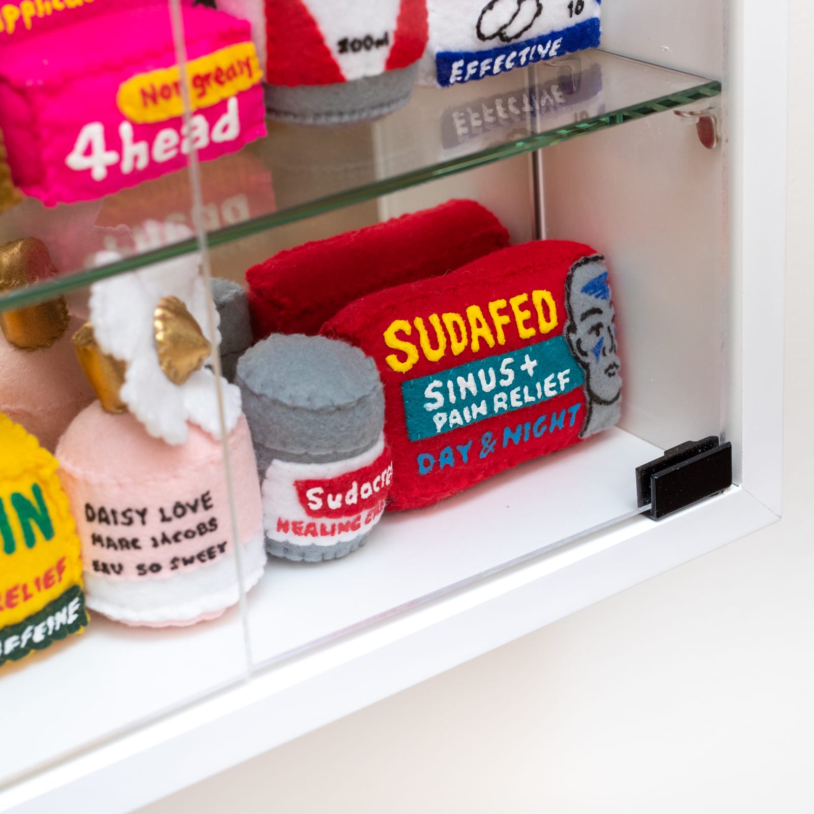 Lucy Sparrow, Bourdon Street Chemist Cabinet, 2020