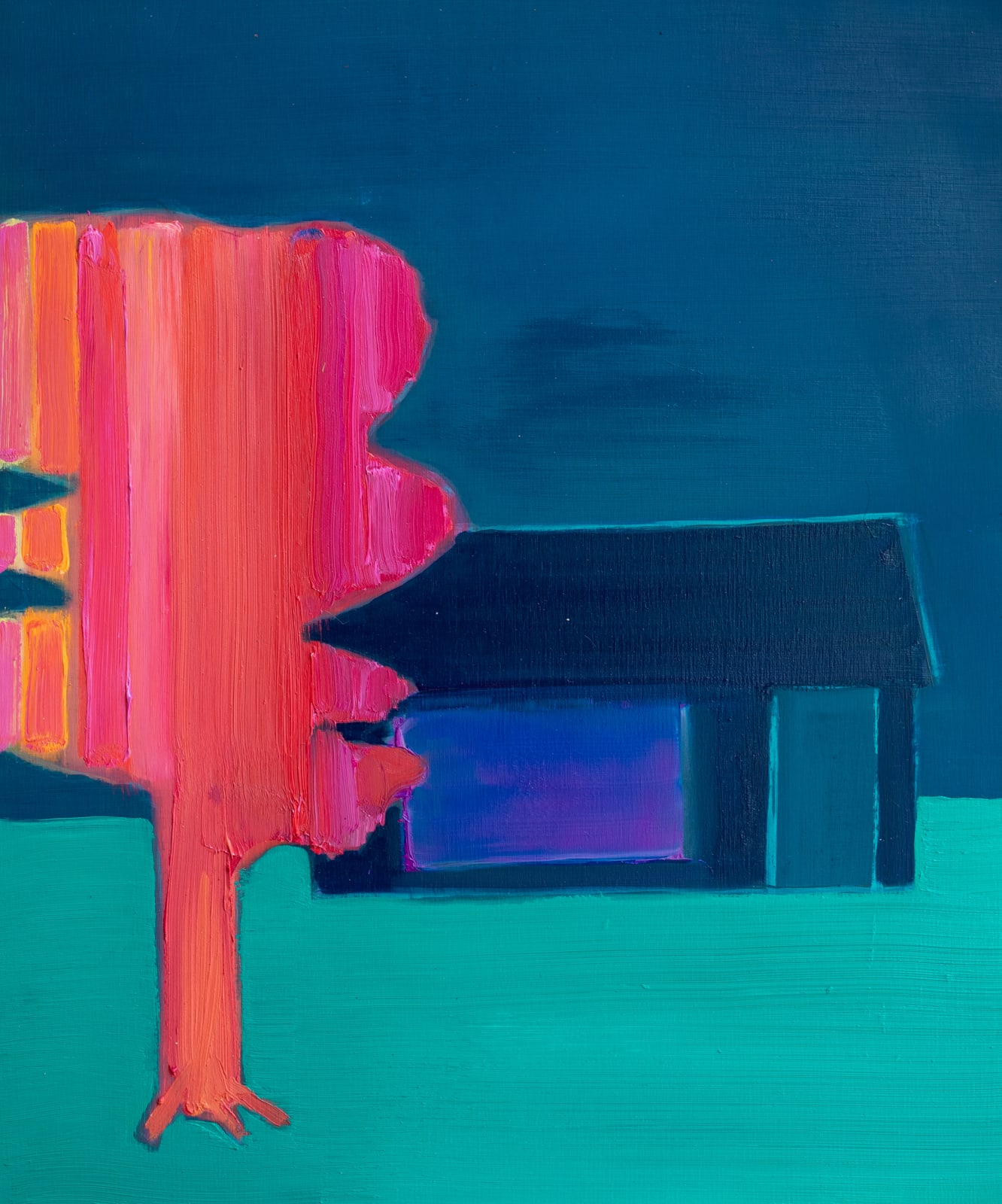 Tom Hammick, Pink Tree Garden Haven, 2021