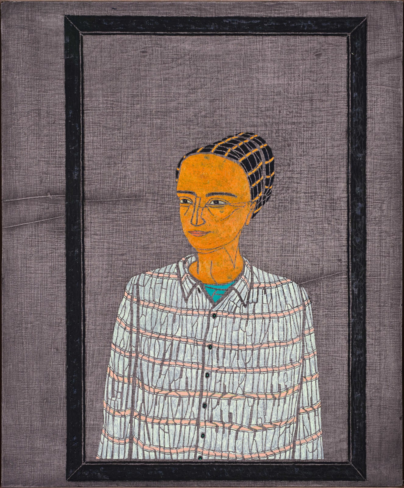 Stephen Chambers, Reflection of Gerty Cori (Black Mirror), 2024