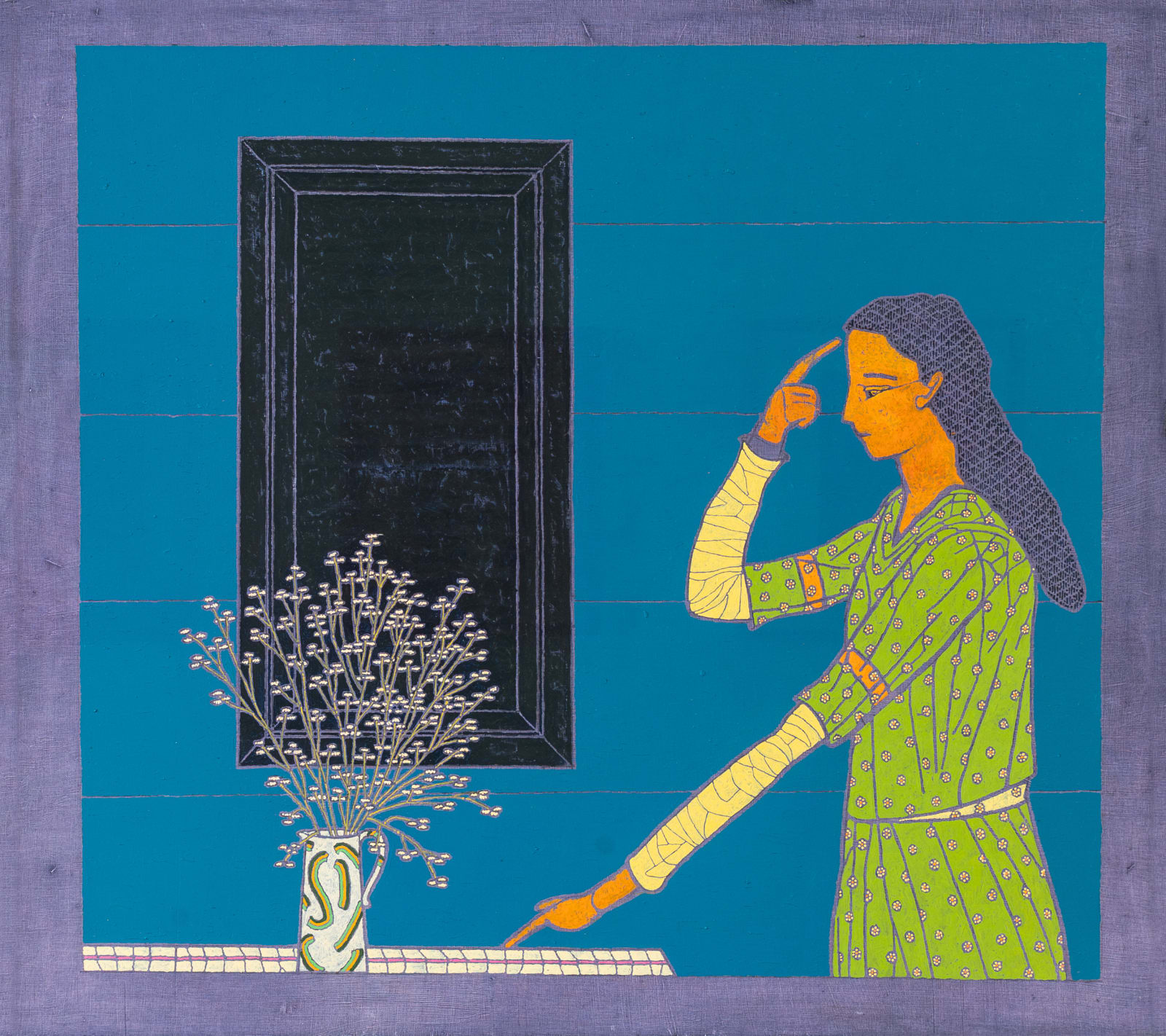 Stephen Chambers, Woman Before the Table, 2025