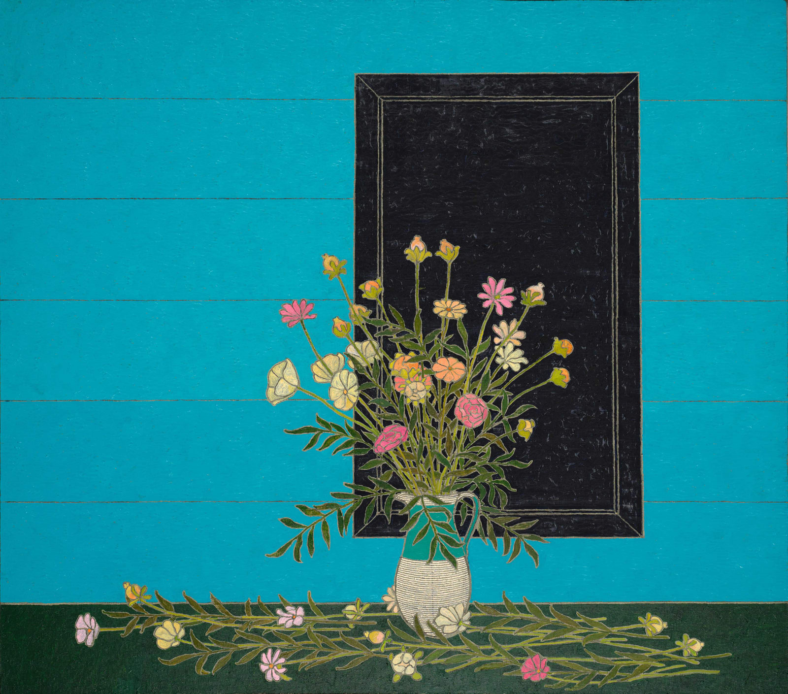 Stephen Chambers, Obsidian Mirror: Anemone, 2024