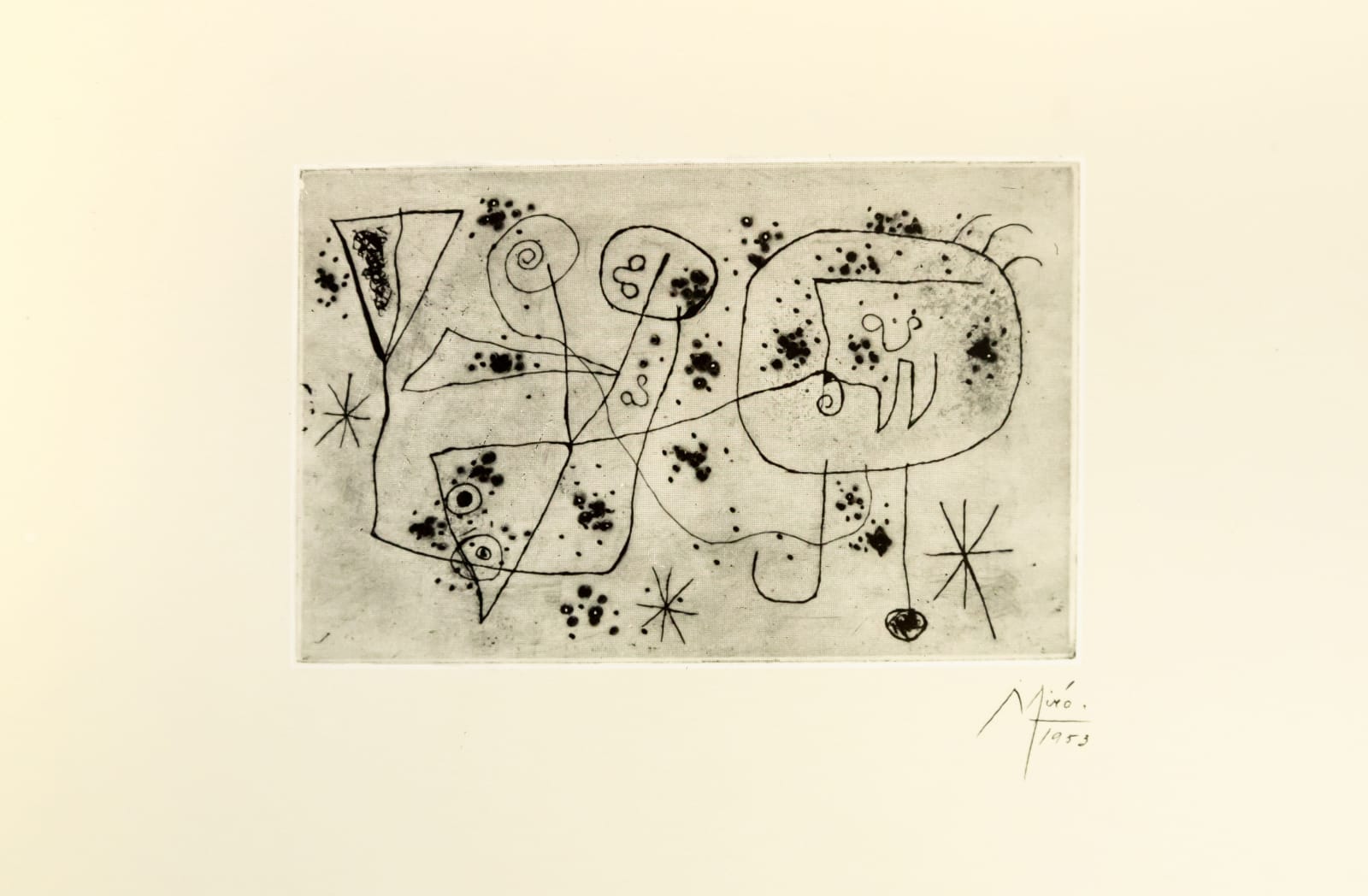 Joan Miró, Serie IV (noir), 1952-53