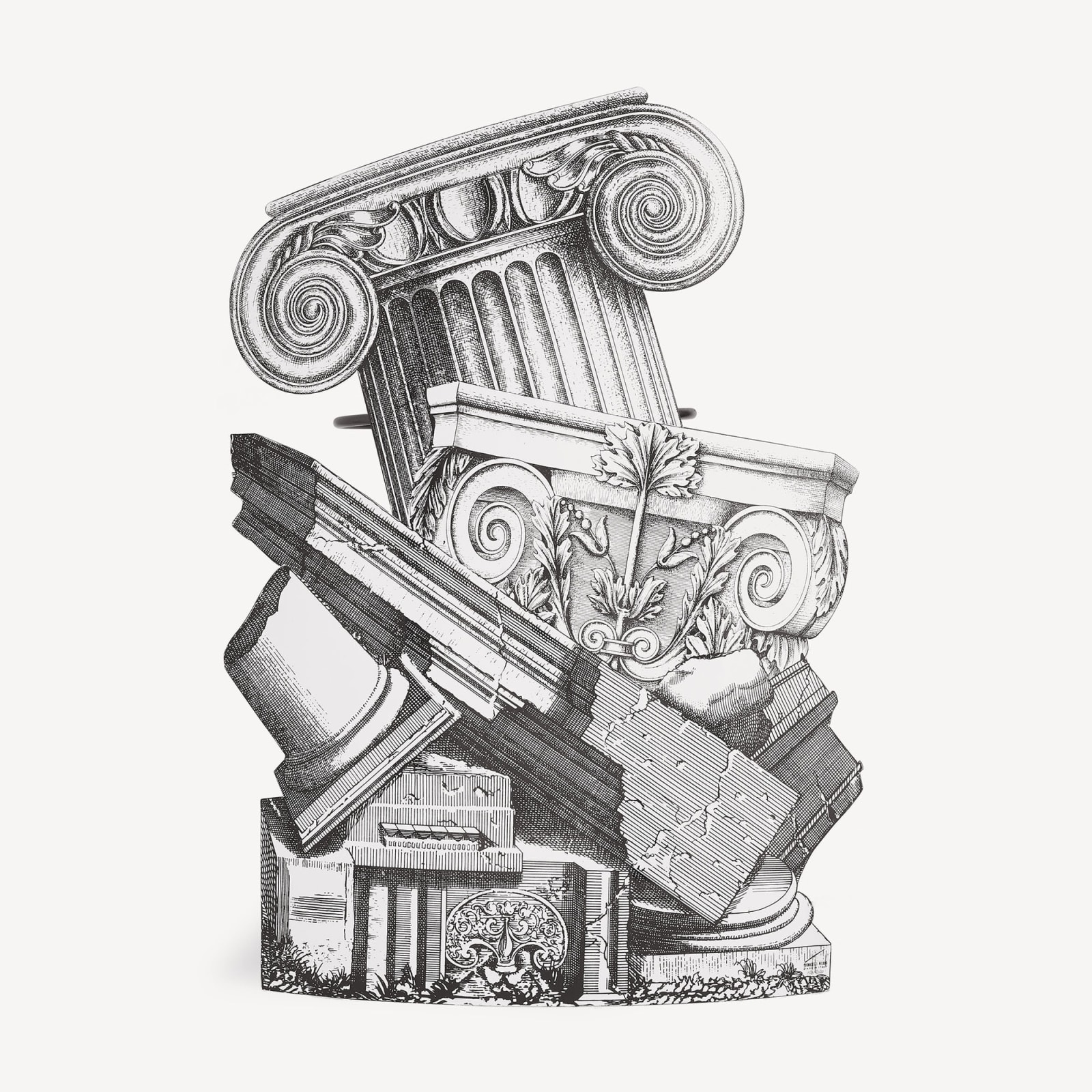 Fornasetti, Umbrella stand Rovine, 1950s re-edition