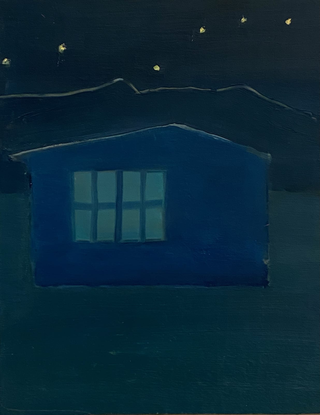 Tom Hammick, Blue Shed & Stars, 2021