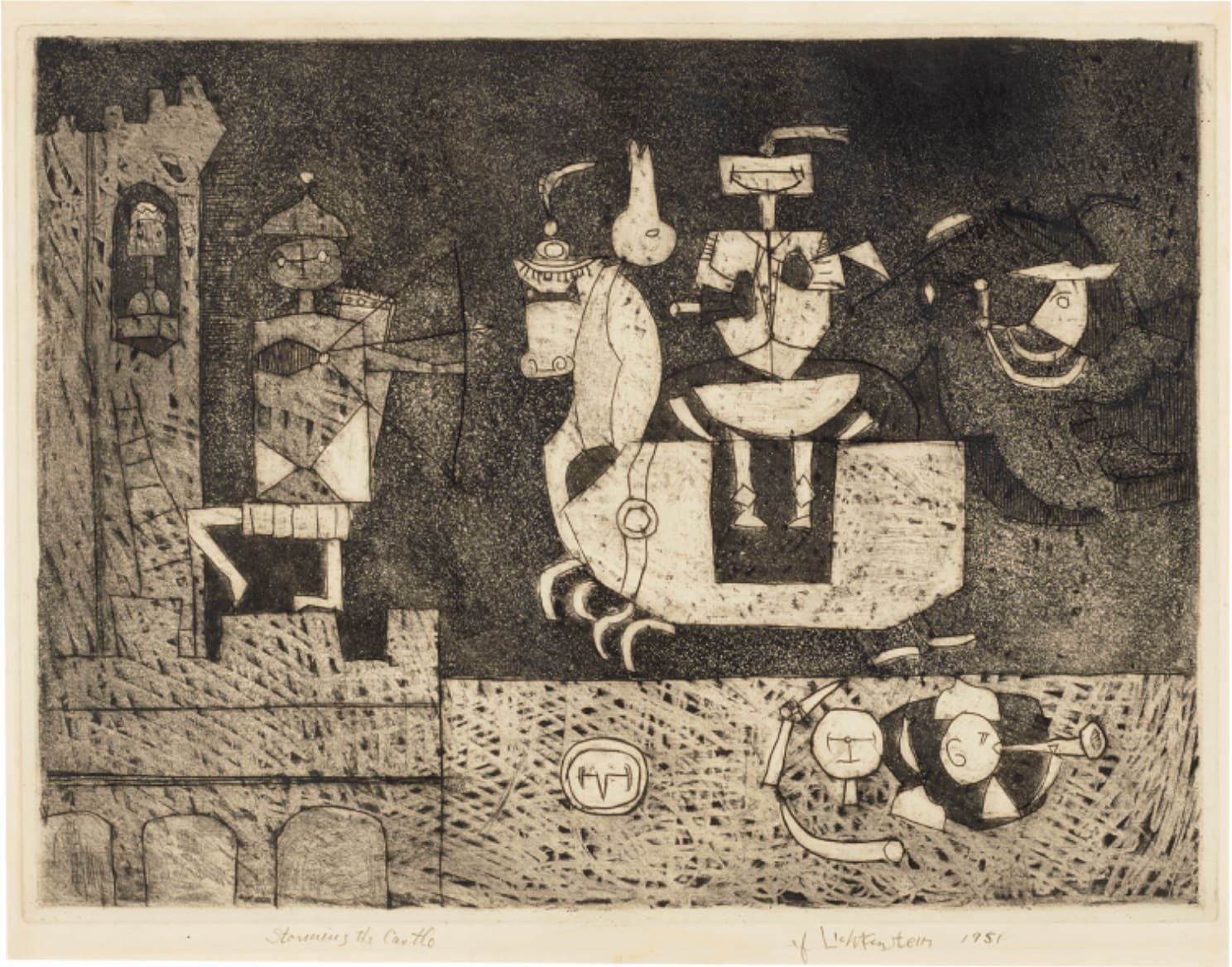 Roy Lichtenstein, Storming the Castle, 1951
