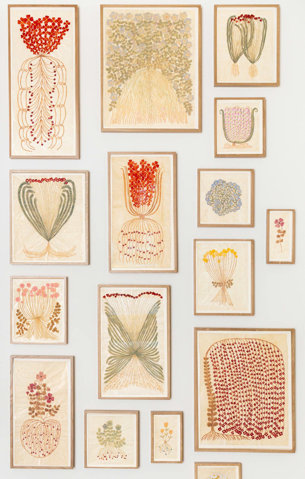 Fumi Imamura, One flower (weeping red flower) (花ひとつ (枝垂れの 赤い花), 2025