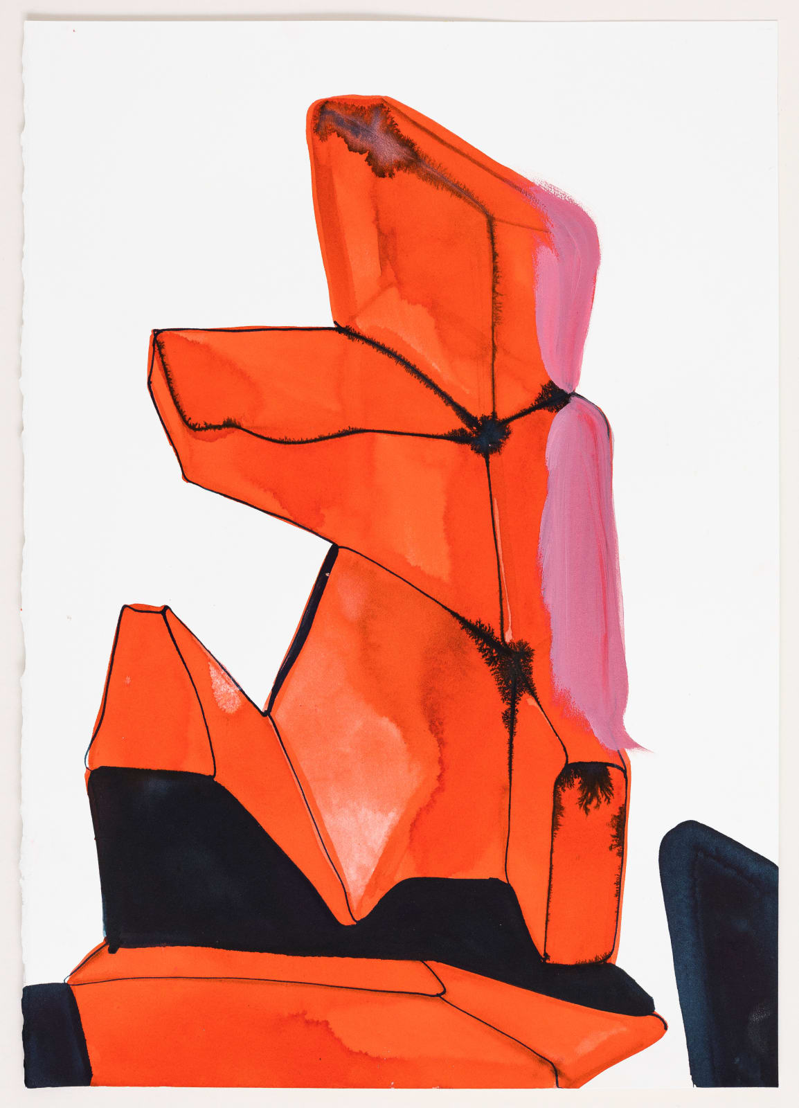 Tanya Ling, Untitled (Colour sculpture drawing), 2018