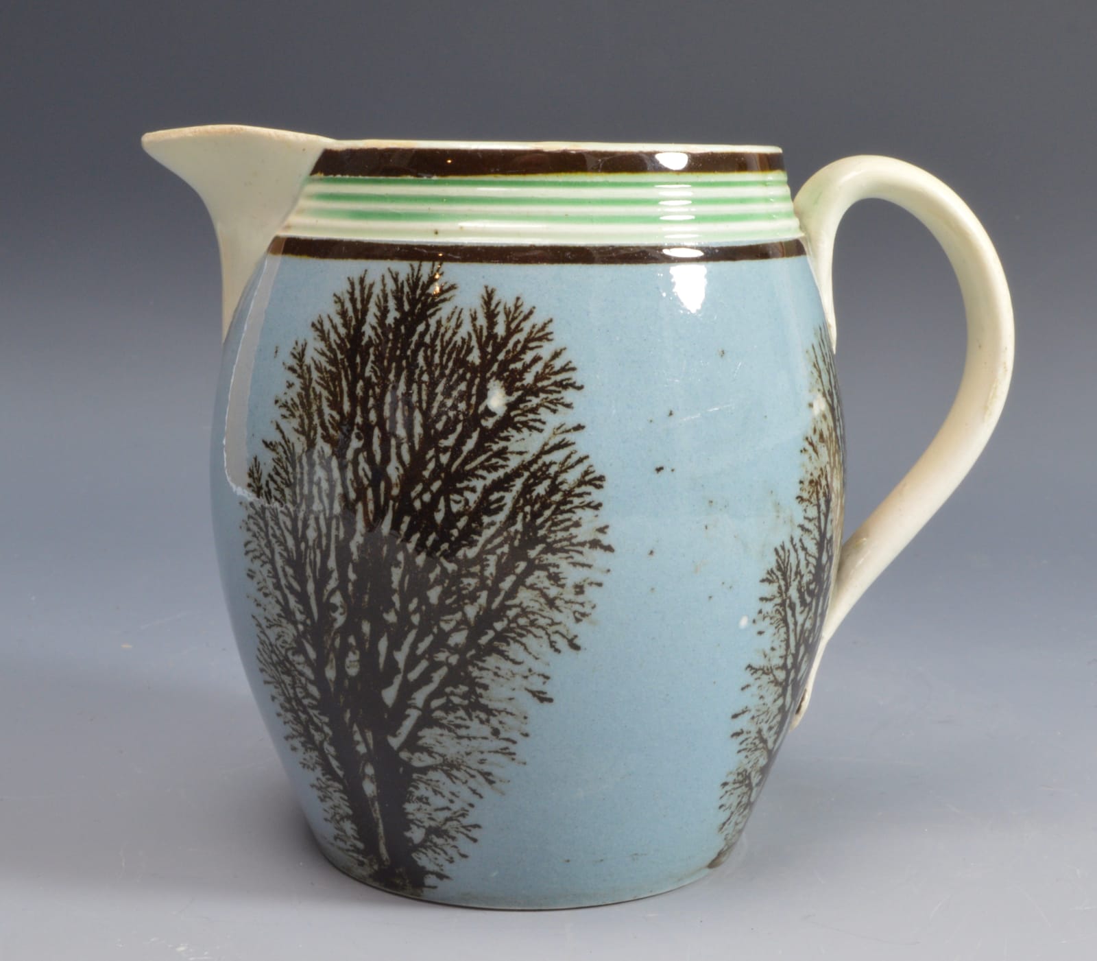 Unknown, Mochaware Jug with dendritic decoration, 1820