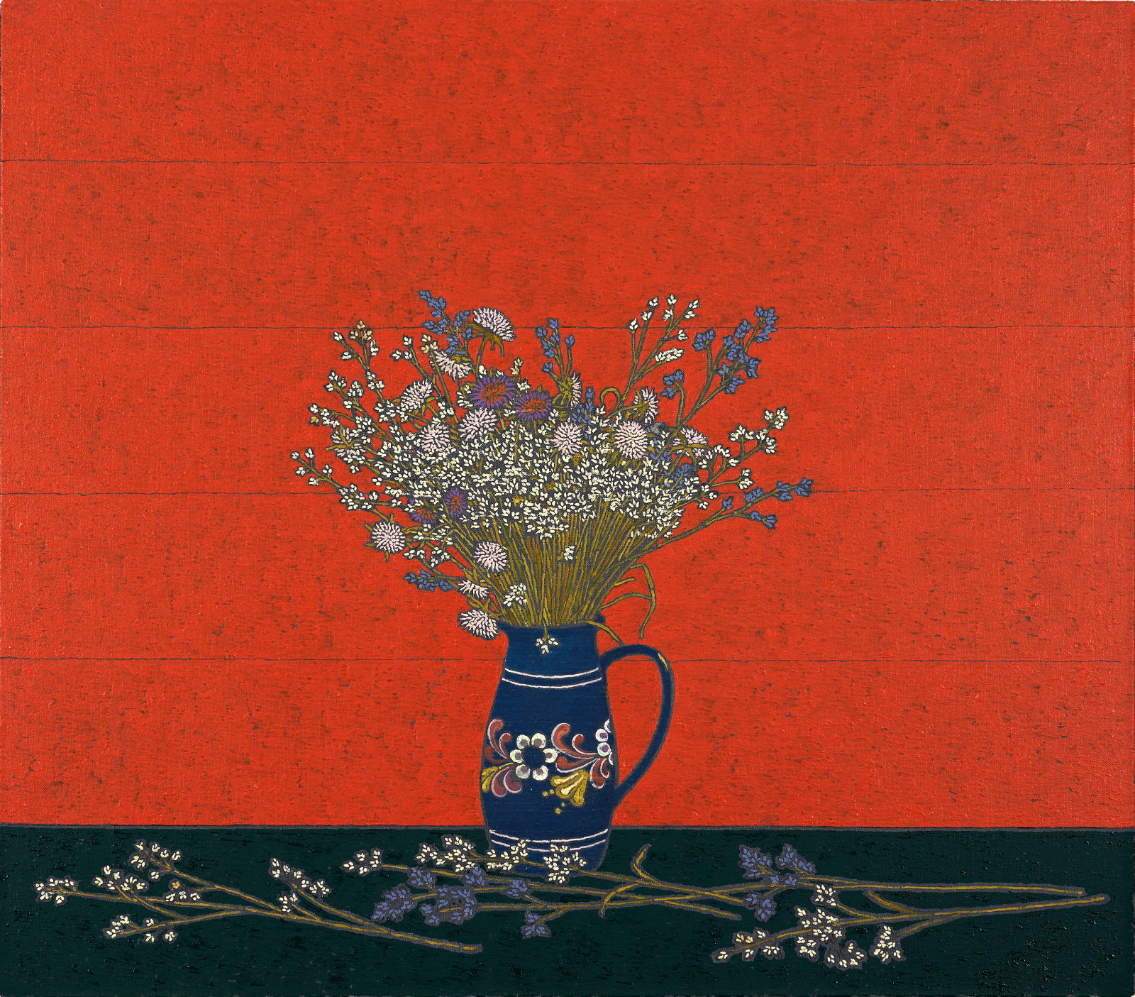 Stephen Chambers, Berlin Flowers (Yorck's Vase Red), 2020