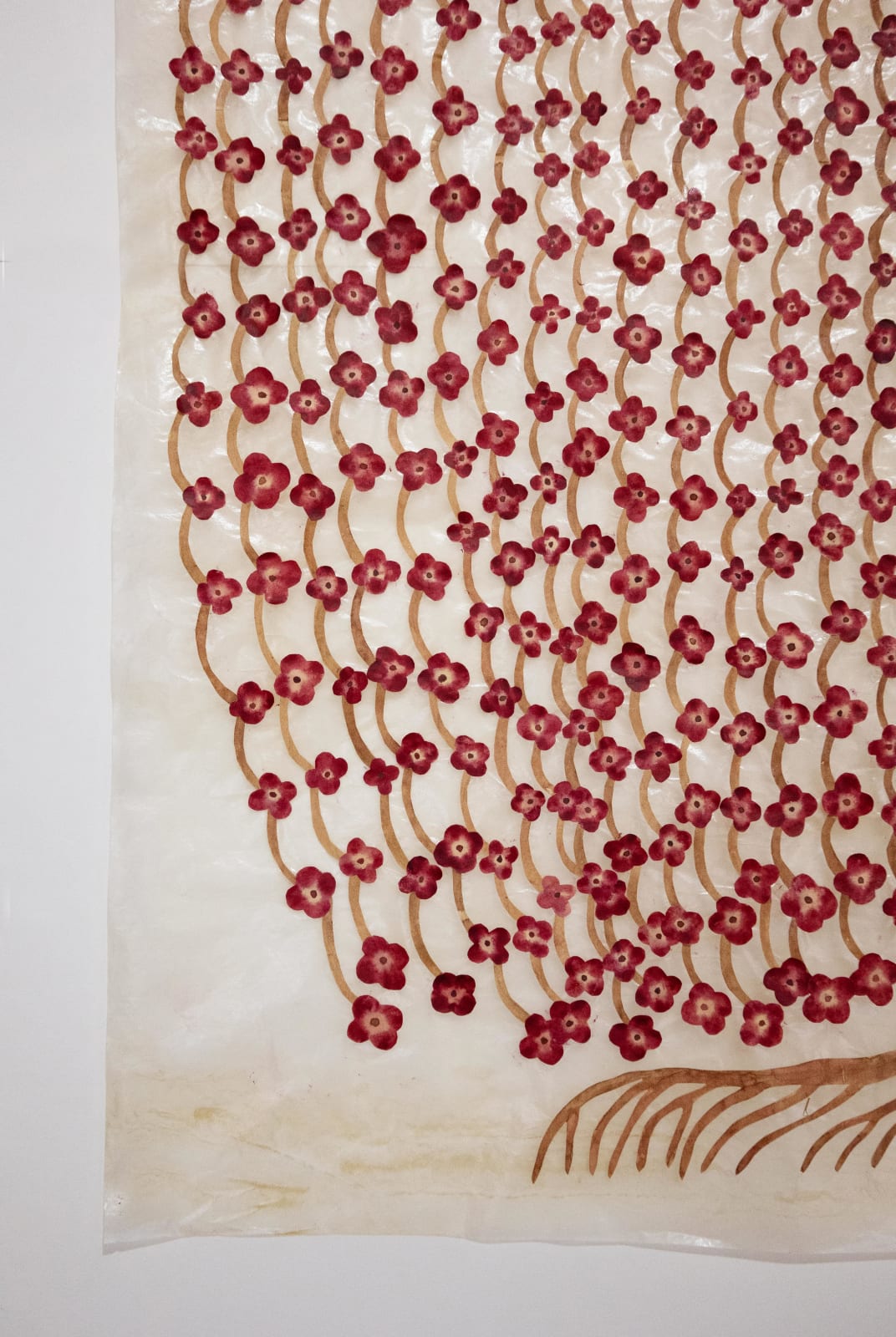 Fumi Imamura, One flower (weeping red flower) (花ひとつ (枝垂れの 赤い花), 2025