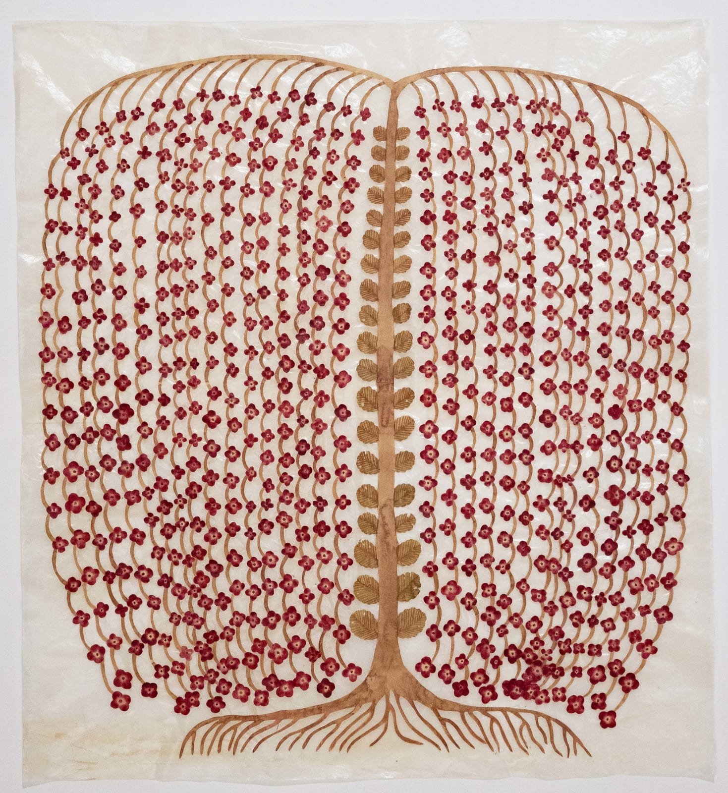 Fumi Imamura, One flower (weeping red flower) (花ひとつ (枝垂れの 赤い花), 2025
