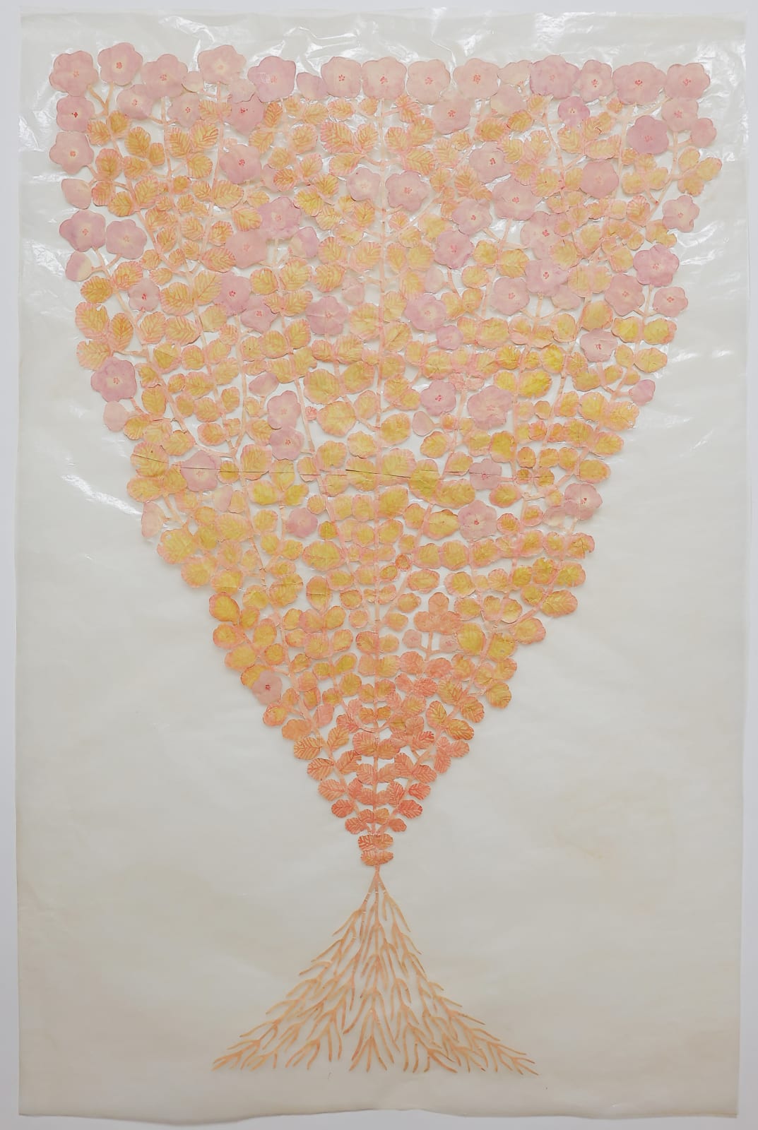 Fumi Imamura, One Flower (light purple triangle) (花ひとつ(藤色の三角)), 2023