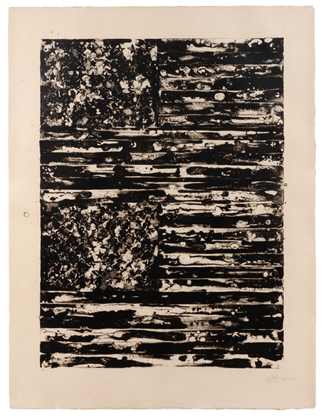 Jasper Johns, Two Flags, 1980