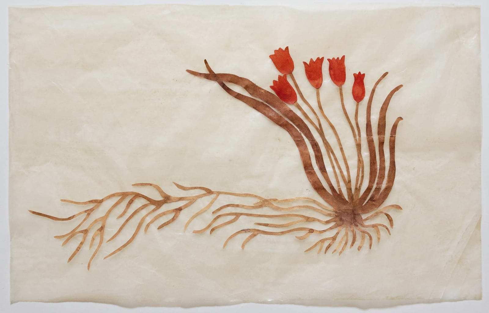 Fumi Imamura, One flower (red flower) (花ひとつ(赤い花), 2025