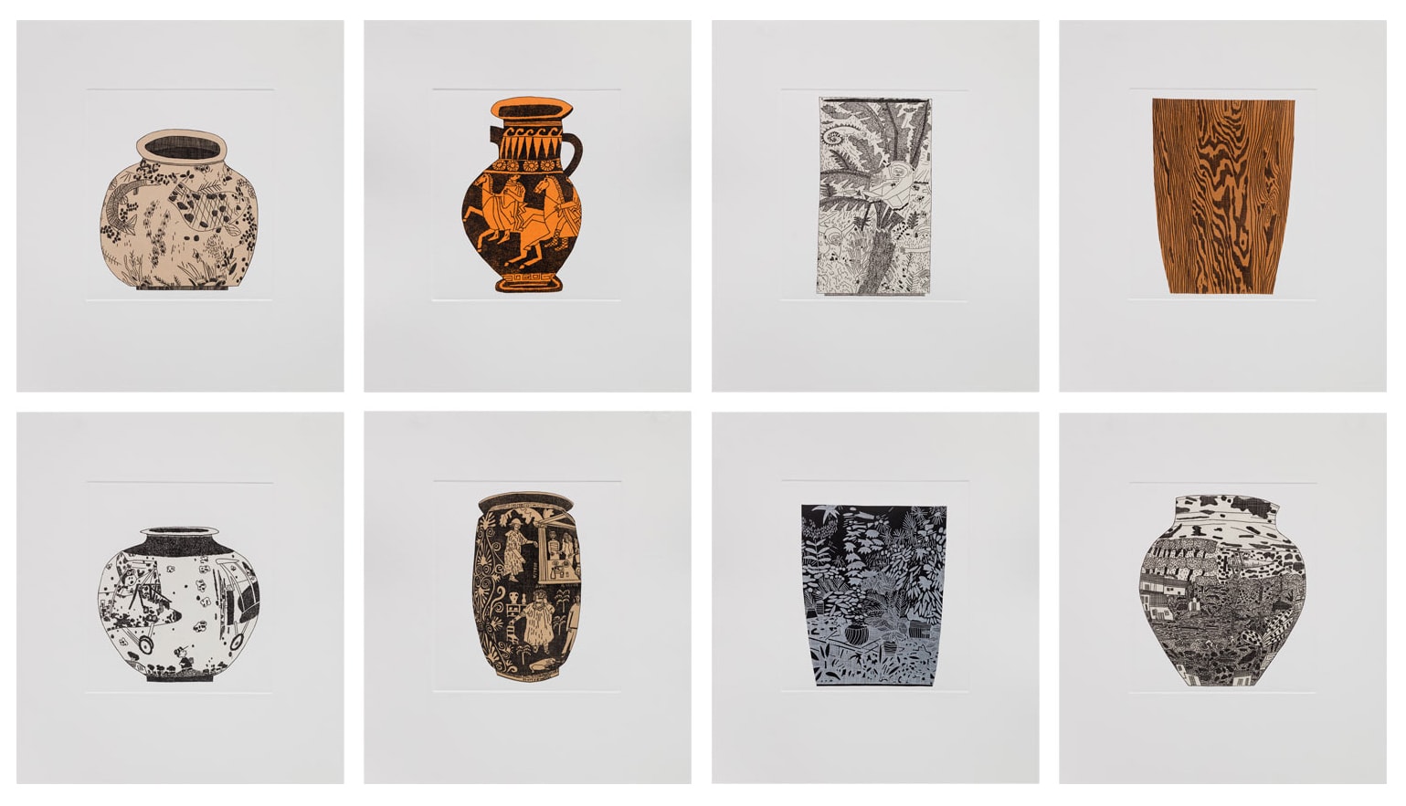 Jonas Wood, 8 Pots, 2017