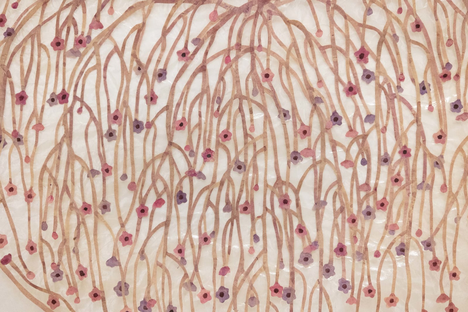 Fumi Imamura, Two purple flowers, fruiting (むらさきの花ふた つ、結実), 2025