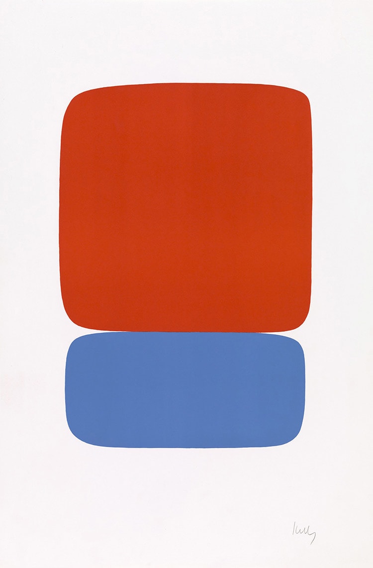 Ellsworth Kelly, Red Orange over Blue, 1964-65