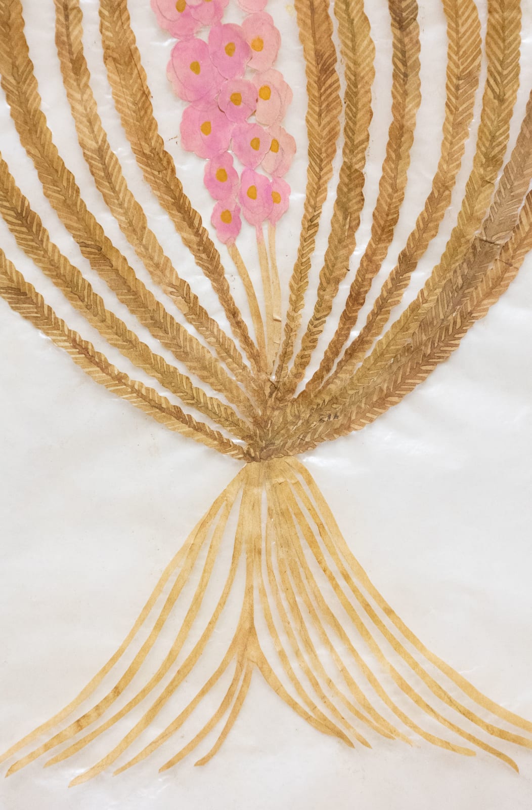 Fumi Imamura, One wrapped flower (pink flower) (包まれた花ひとつ (ももいろの花), 2025