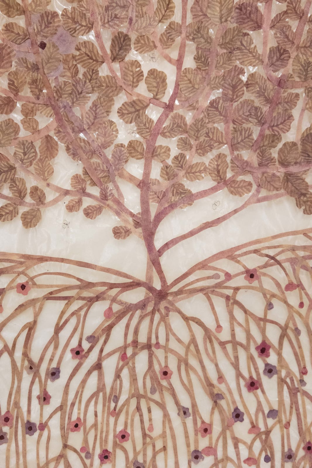 Fumi Imamura, Two purple flowers, fruiting (むらさきの花ふた つ、結実), 2025