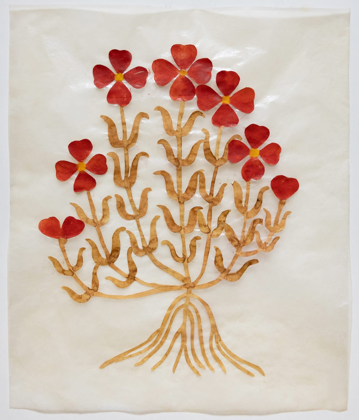 Fumi Imamura, One flower (red flower) (花ひとつ (赤い花), 2025